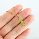 Dây Chuyền đá Peridot - Mạ Vàng 18K Không Phai Màu