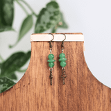 bông tai đá green adventurine