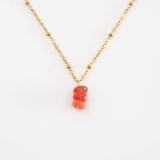 Dây Chuyền đá Sunstone - Mạ Vàng 18K Không Phai Màu