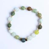 March birthstone bracelet - Vòng tay mix đá dành cho người sinh tháng 3