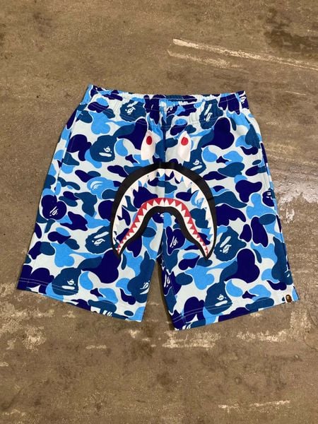  Bape Shorts ABC Camo Shark (Blue) (Used) 