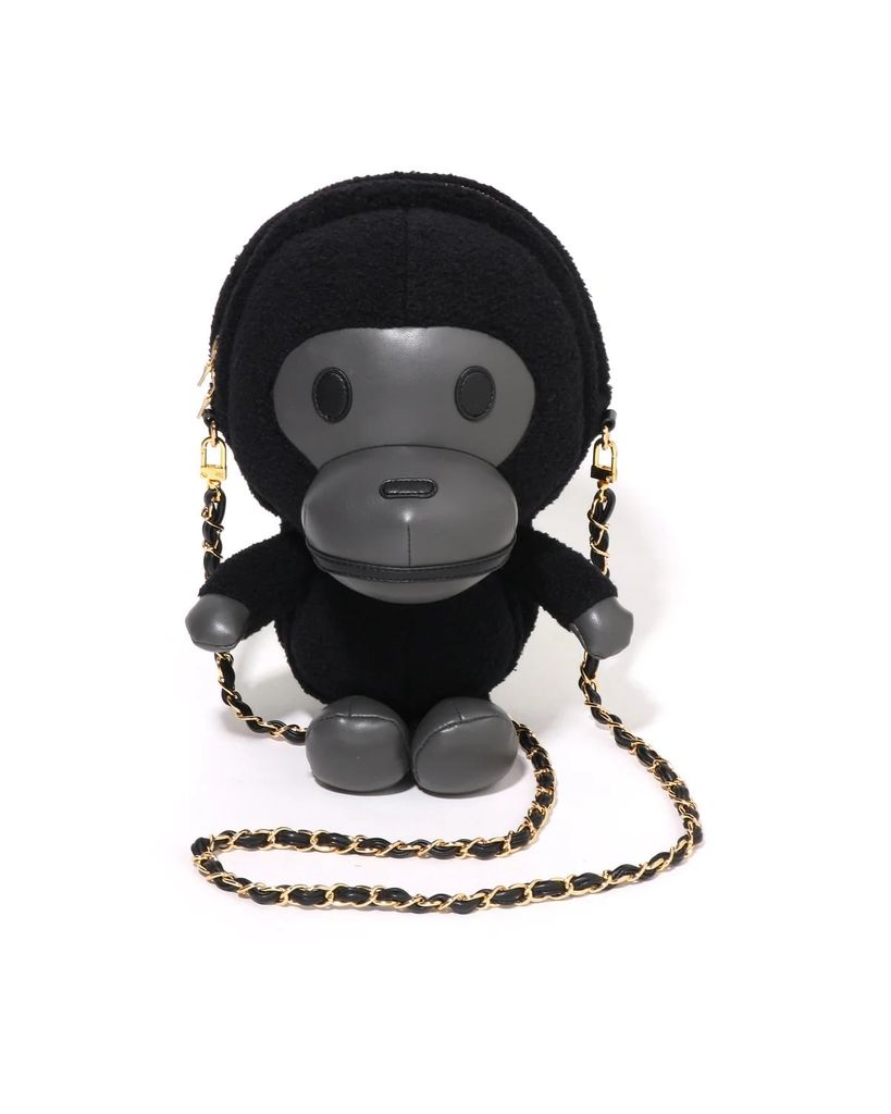  Baby Milo Plush Doll Shoulder Bag (Black) 