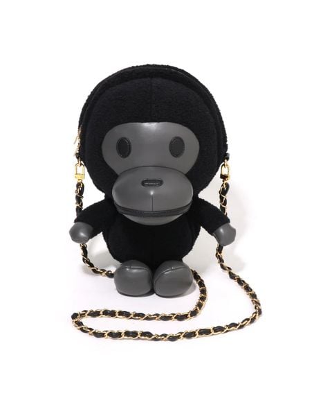  Baby Milo Plush Doll Shoulder Bag (Black) 