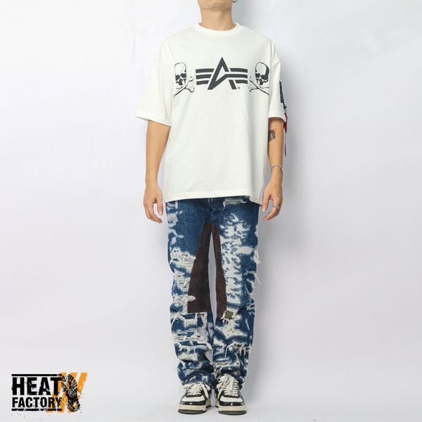  Mastermind World x Alpha Industries Tee (White) 