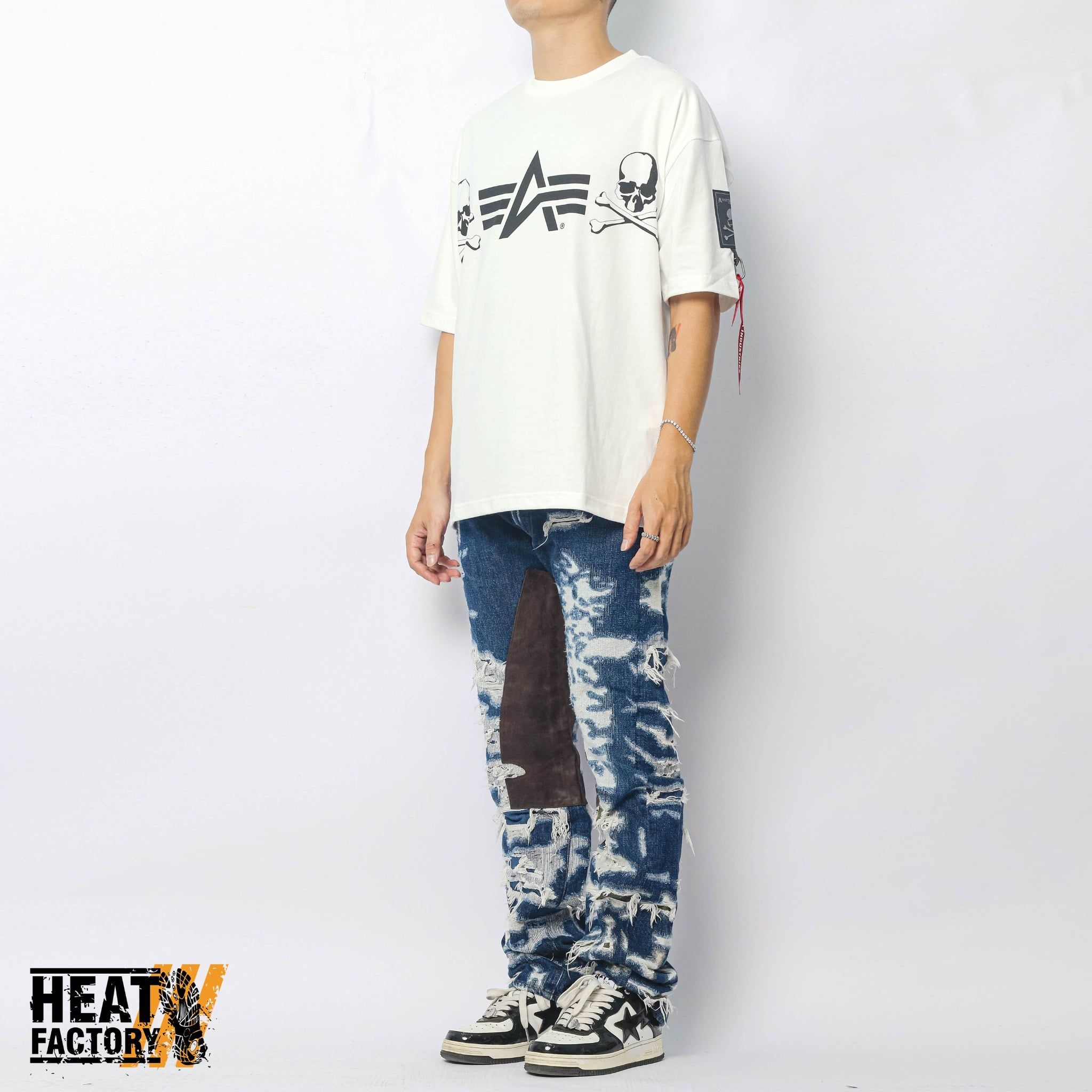  Mastermind World x Alpha Industries Tee (White) 