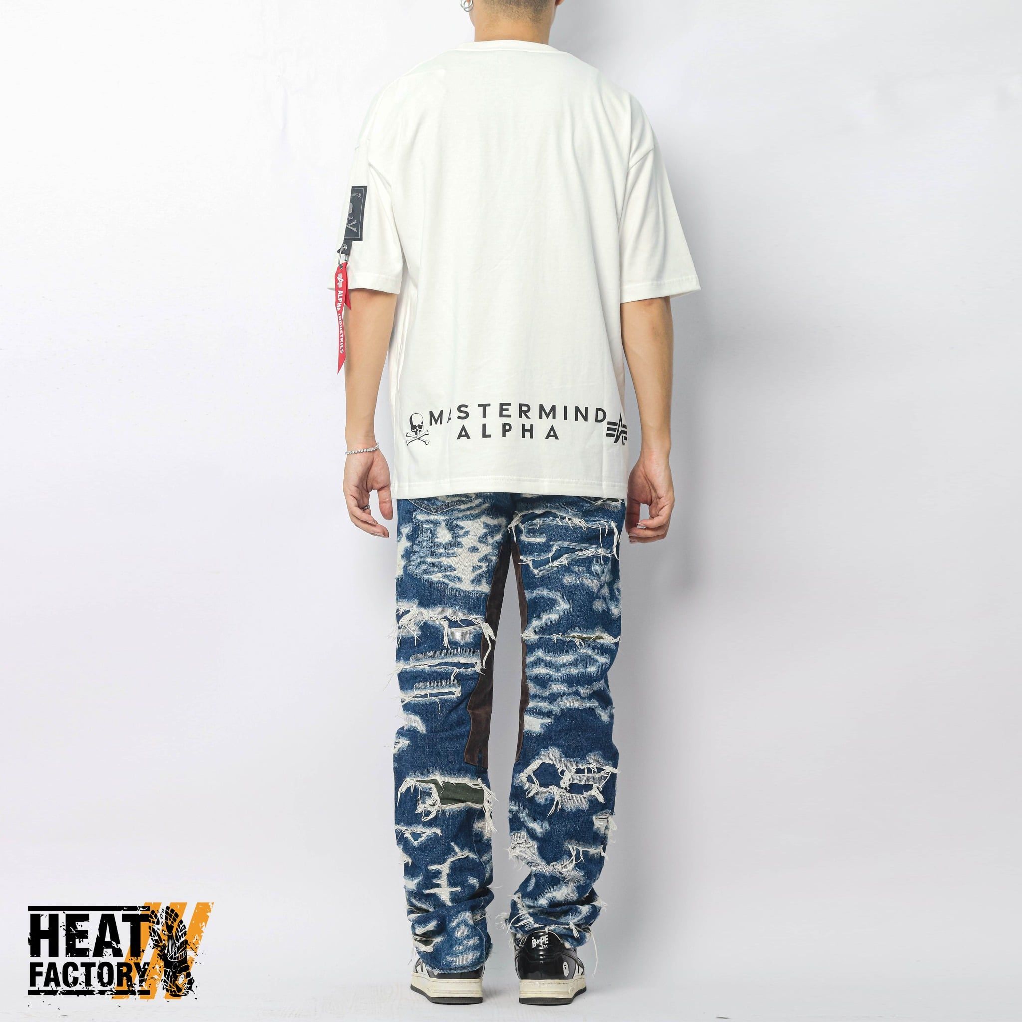  Mastermind World x Alpha Industries Tee (White) 