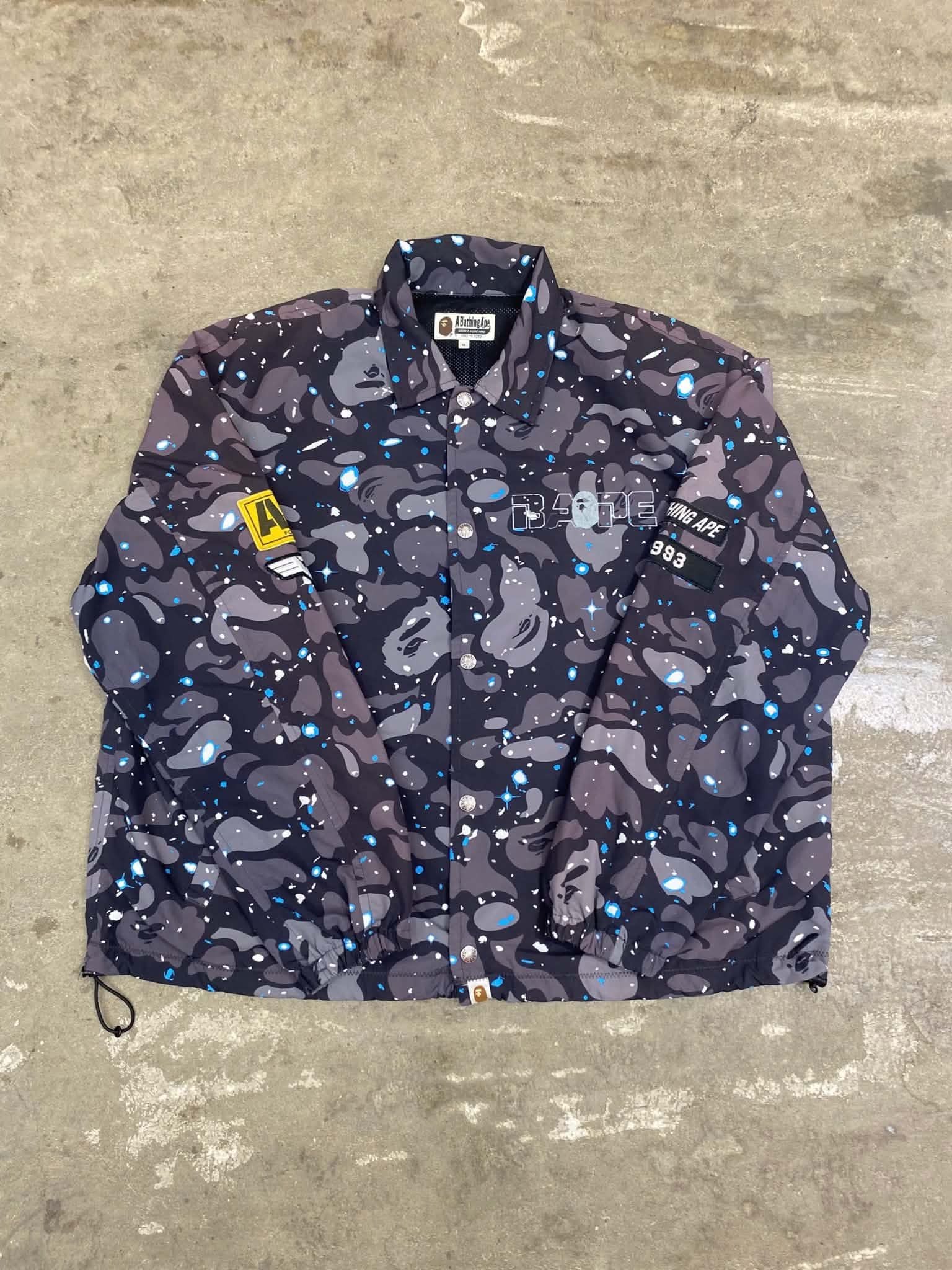 Bape Jacket Relaxed Space Camo (Black) (Used) 