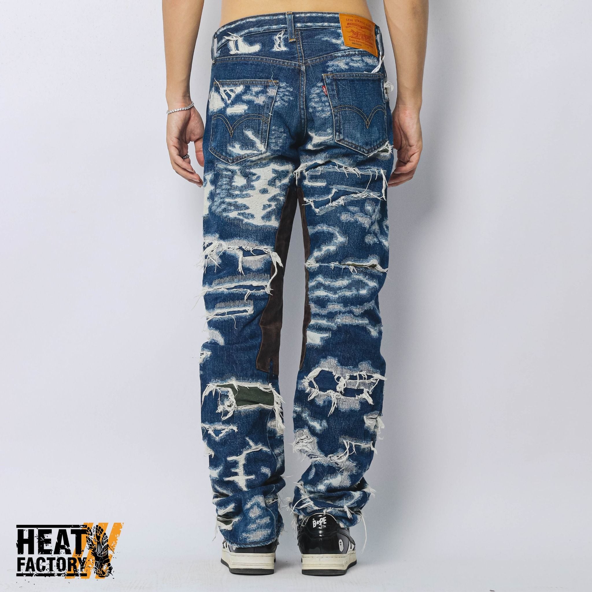  Dddchaosss x Heat Factory Distressed Jeans 63 (Blue) 