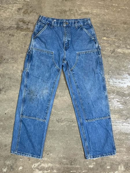  Carhartt Jeans Double Knee (Blue) (Used) 