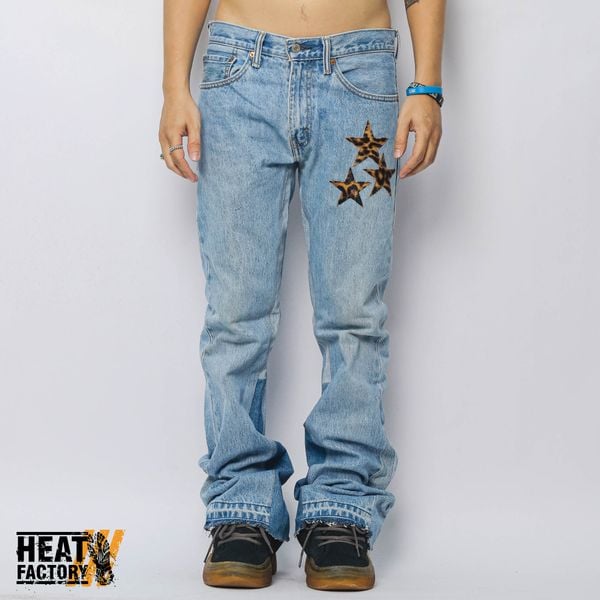  Dddchaosss x Heat Factory Star Jeans Flare 321 (Blue) 