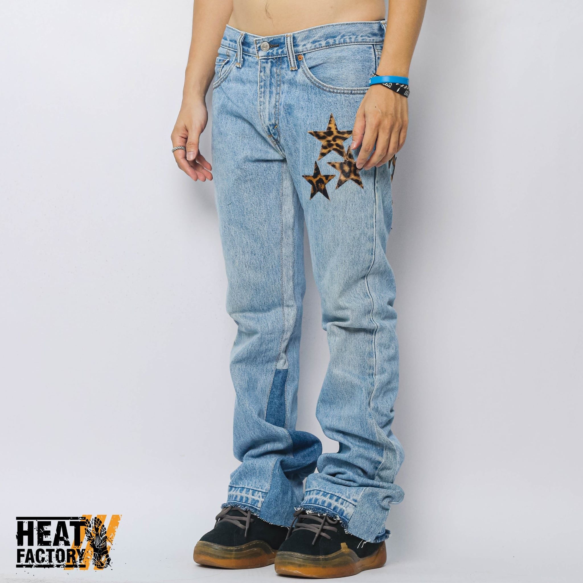  Dddchaosss x Heat Factory Star Jeans Flare 321 (Blue) 