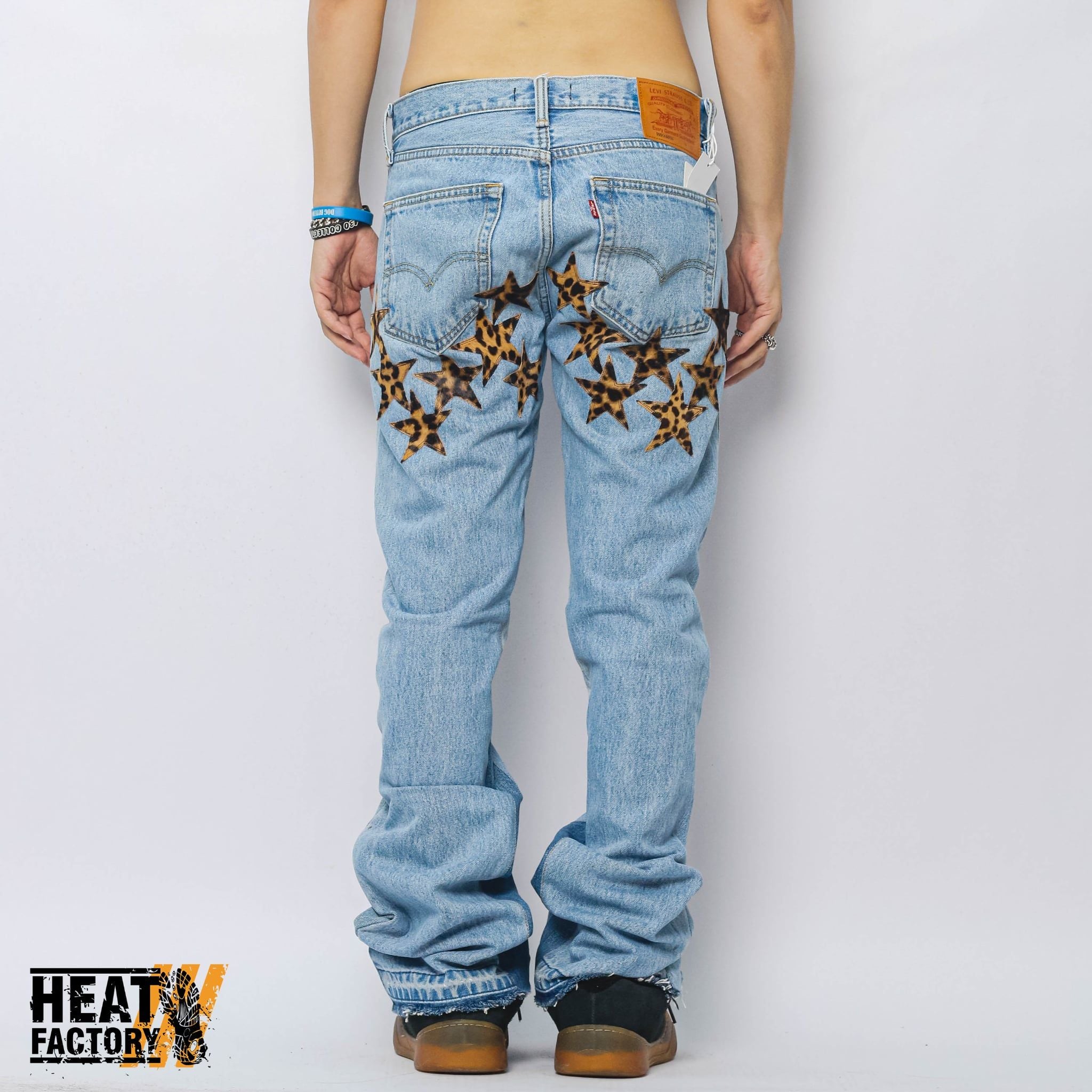  Dddchaosss x Heat Factory Star Jeans Flare 321 (Blue) 