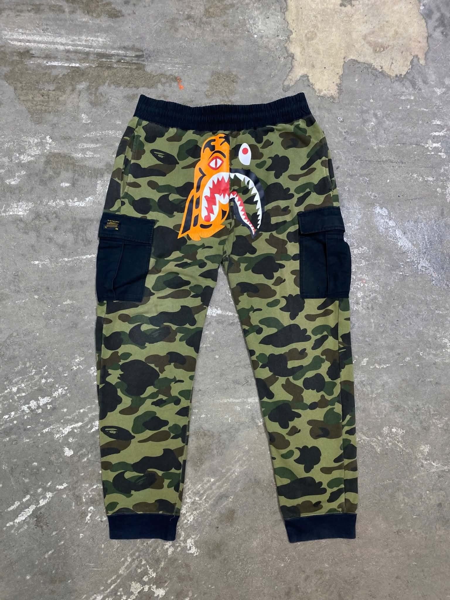  Bape Pants 1st Camo (Green) (Used) 