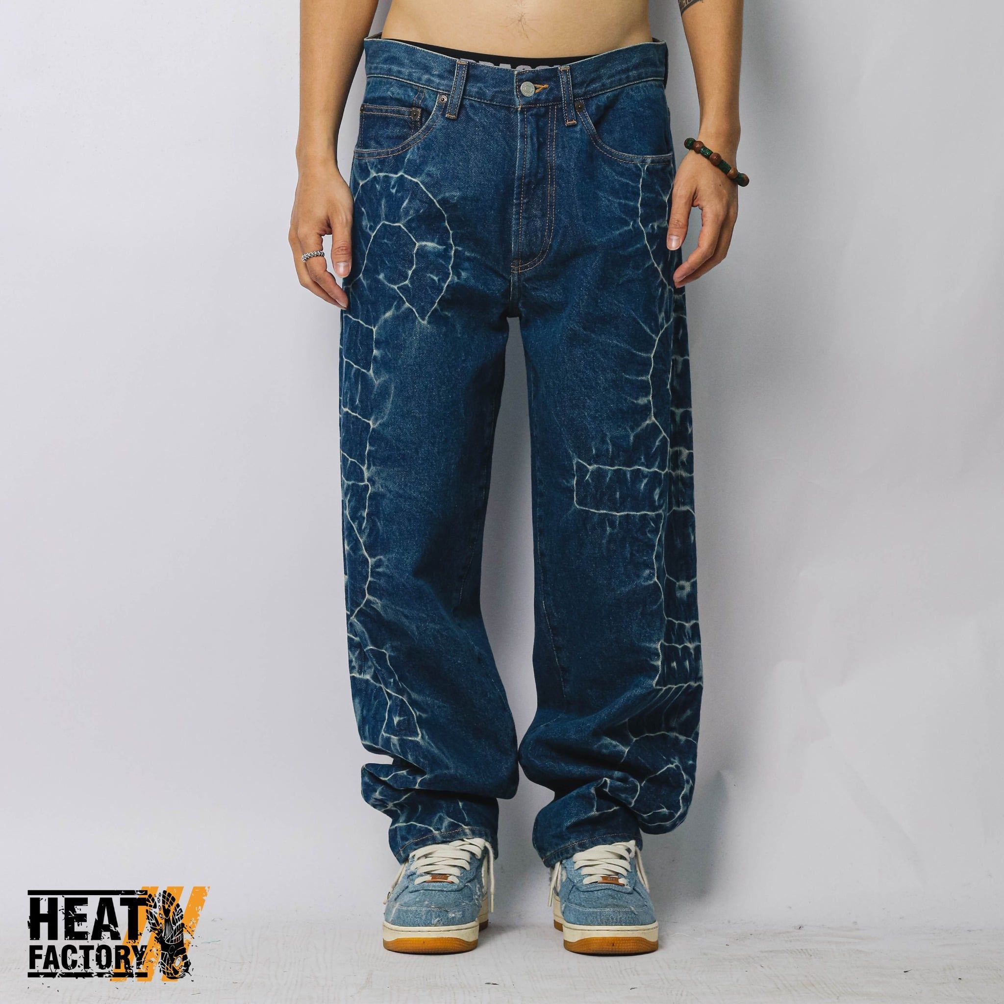  Supreme Shibori Loose Fit Jeans (Indigo) 