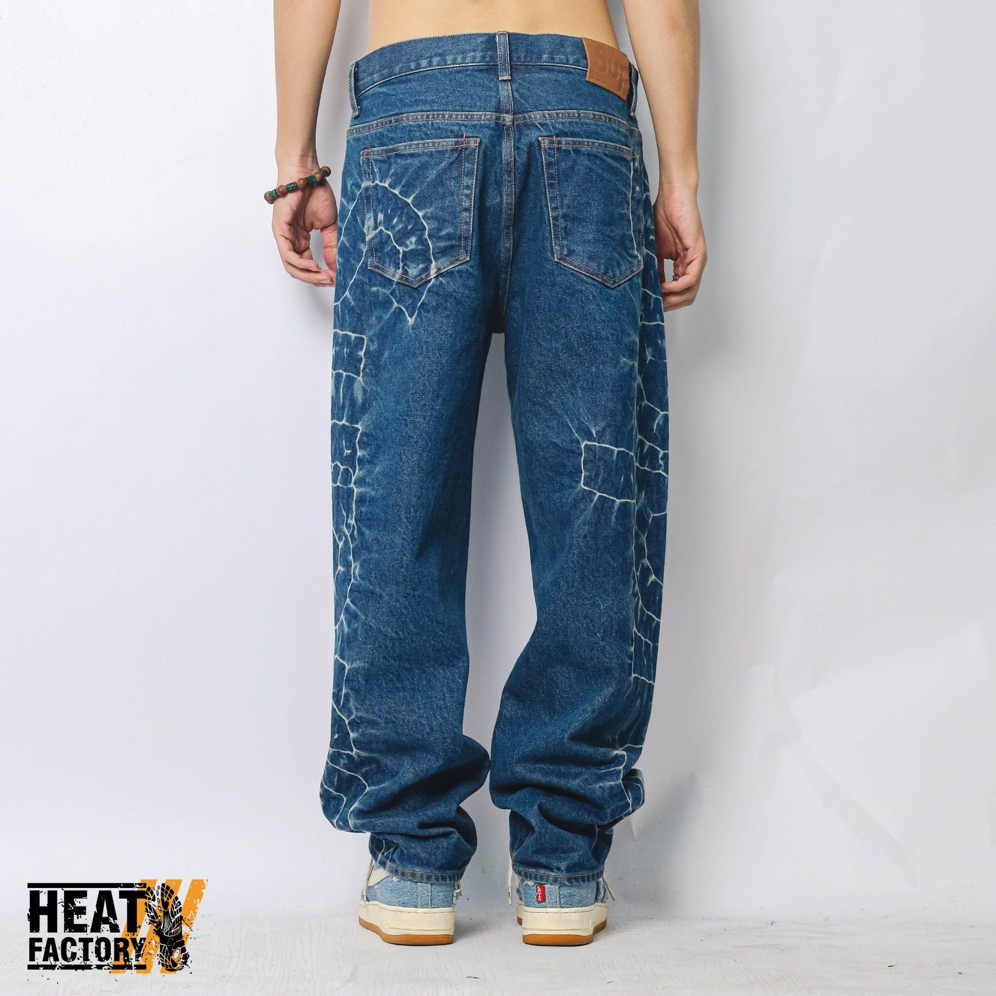  Supreme Shibori Loose Fit Jeans (Indigo) 