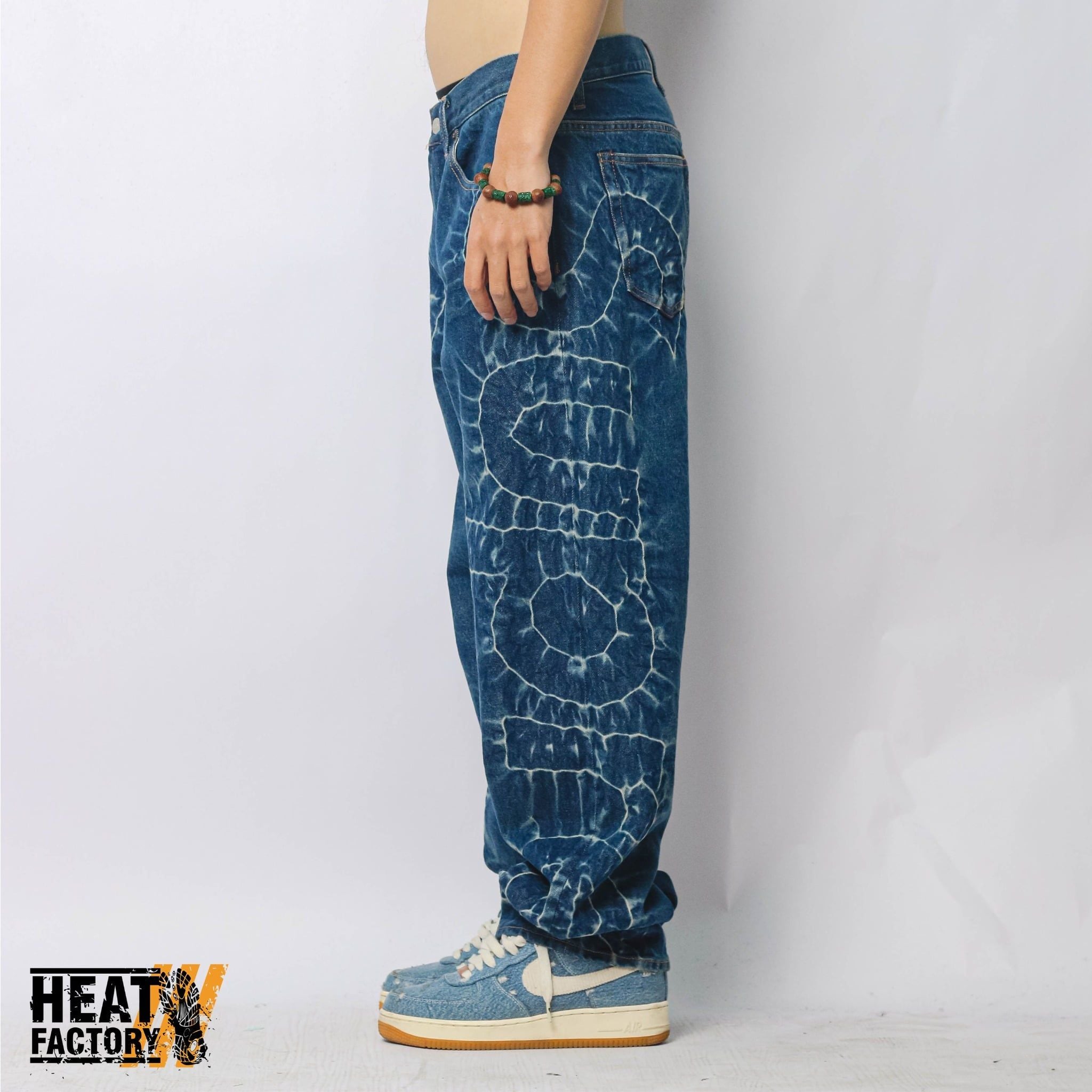  Supreme Shibori Loose Fit Jeans (Indigo) 