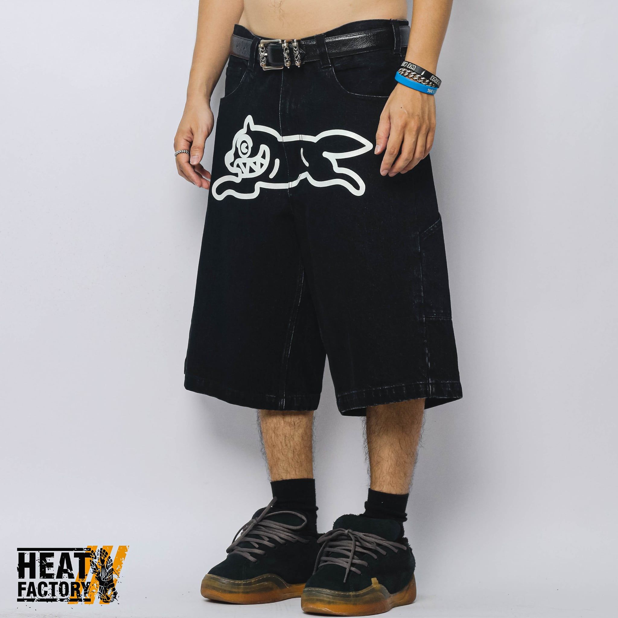  Ice Cream Buggy Demin Shorts (Black) 