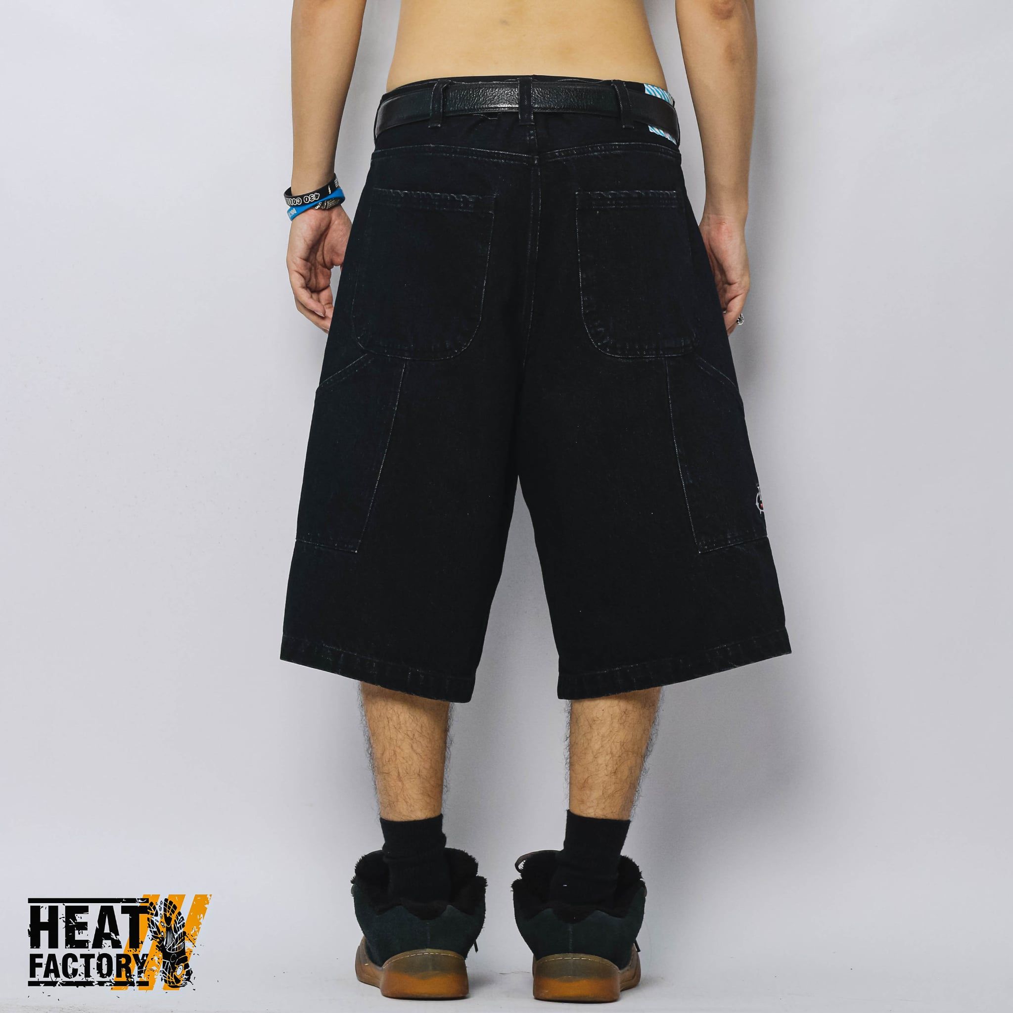  Ice Cream Buggy Demin Shorts (Black) 