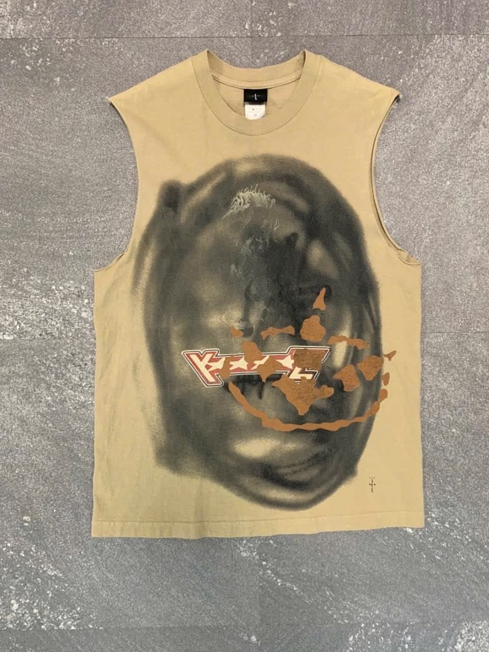  Travis Scott Tank Sprayed Muscle (Beige) (Used) 