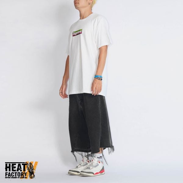  Supreme Tee Los Angeles Fire Relief Box Logo (White) 