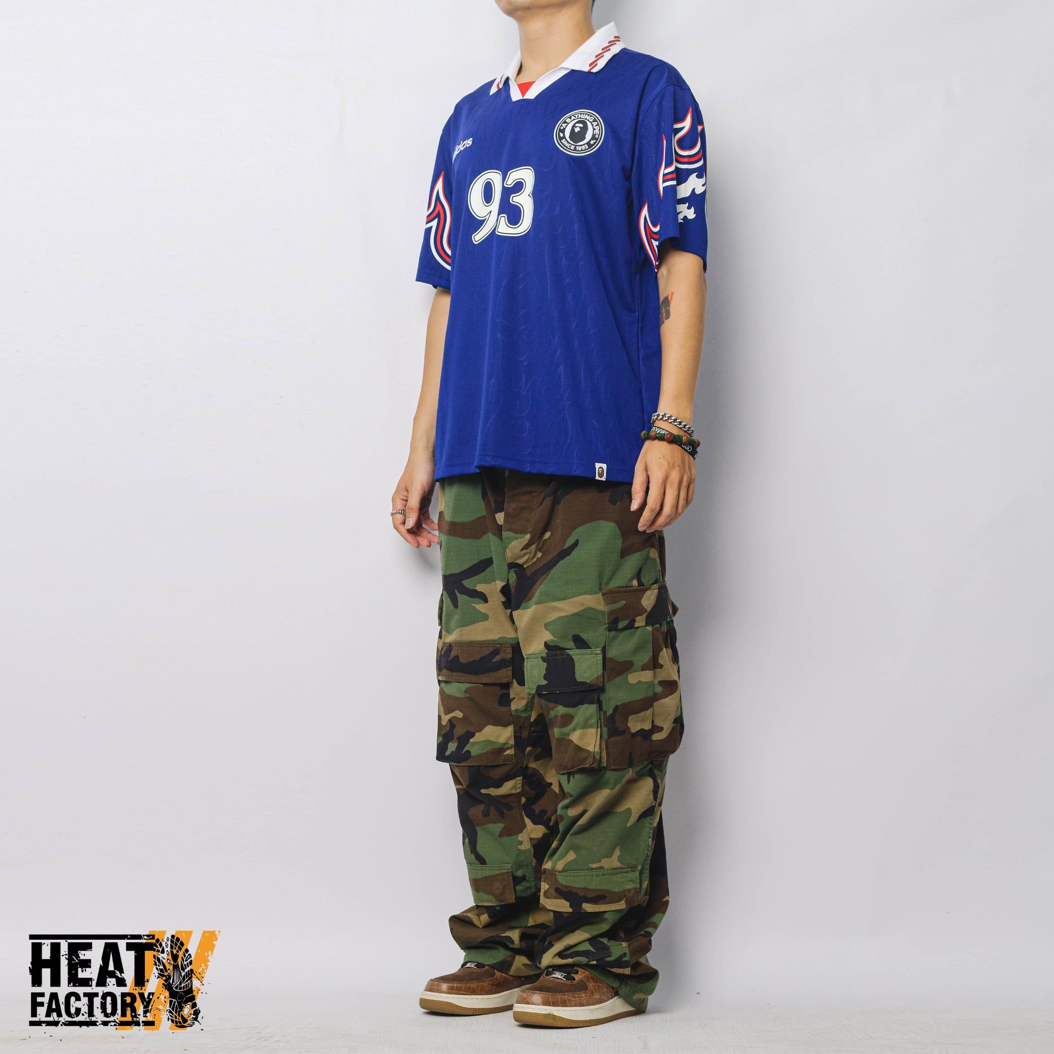  Adidas x Bape Jersey Flame (Blue) 