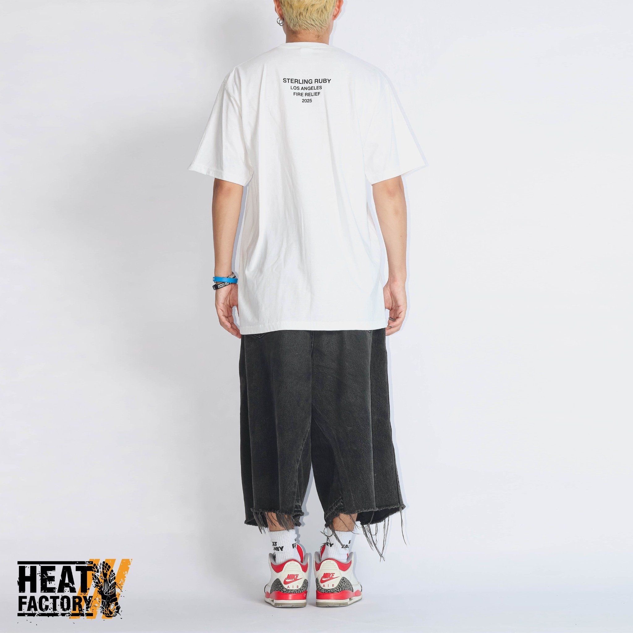  Supreme Tee Los Angeles Fire Relief Box Logo (White) 