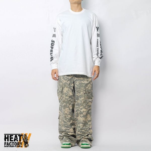  Supreme x Y's By Yohji Yamamoto Long-Sleeve T-Shirt (White) 