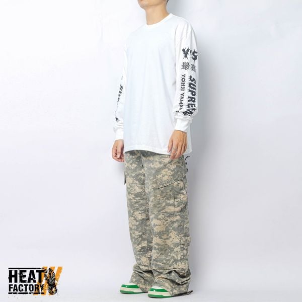  Supreme x Y's By Yohji Yamamoto Long-Sleeve T-Shirt (White) 