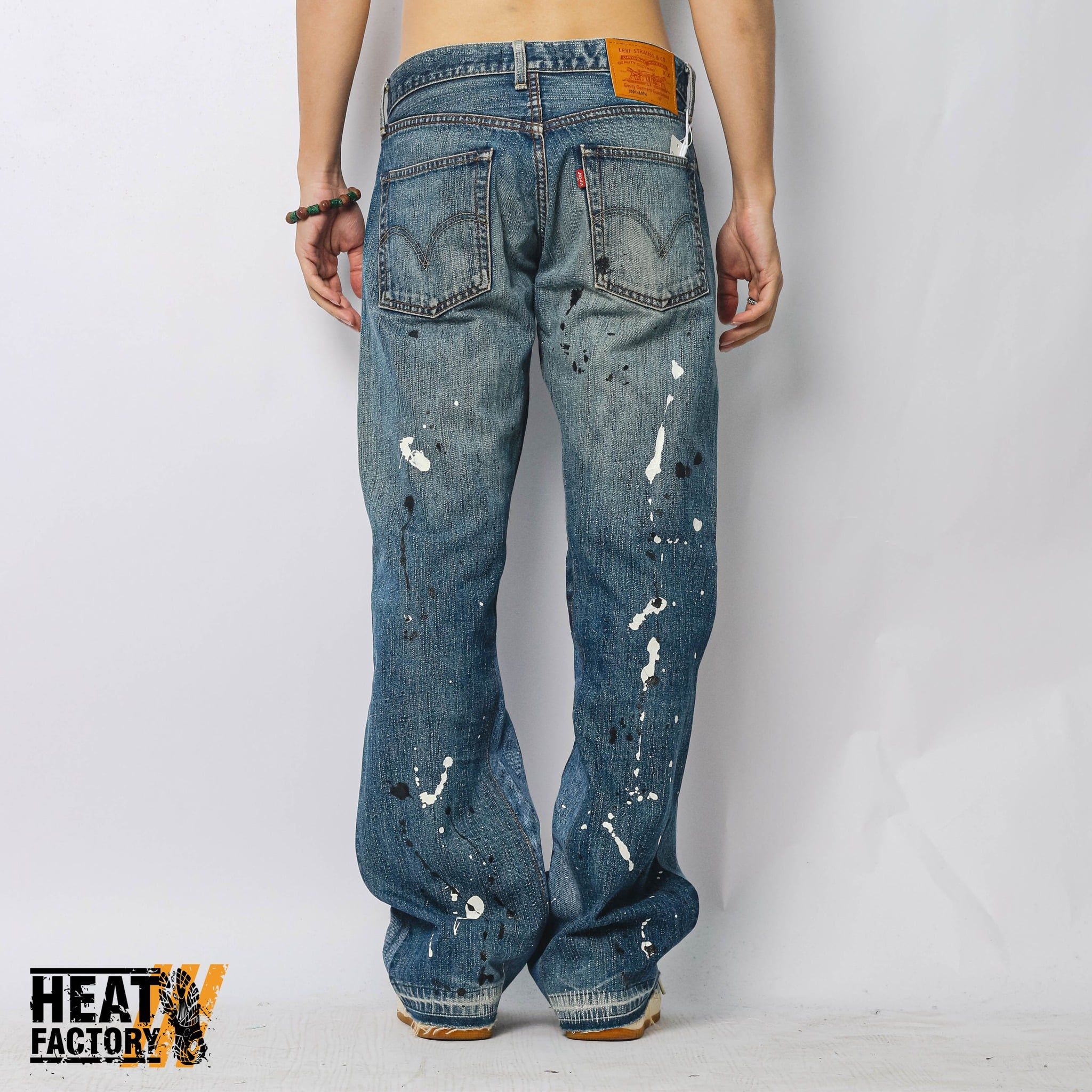  Dddchaosss x Heatfacroty Flare Jeans 208 (Blue) 