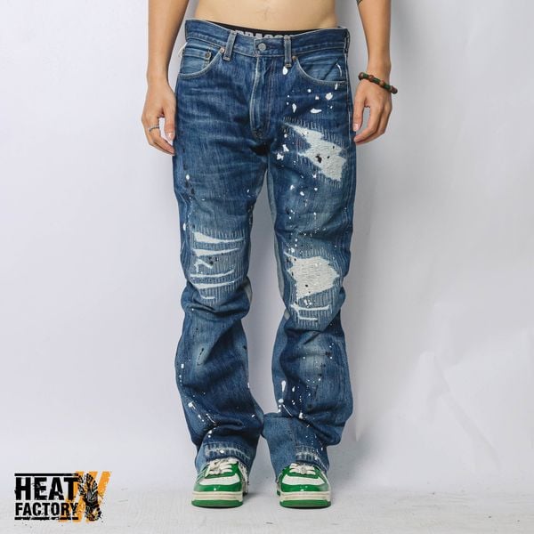  Dddchaosss x Heatfacroty Flare Jeans 212 (Blue) 