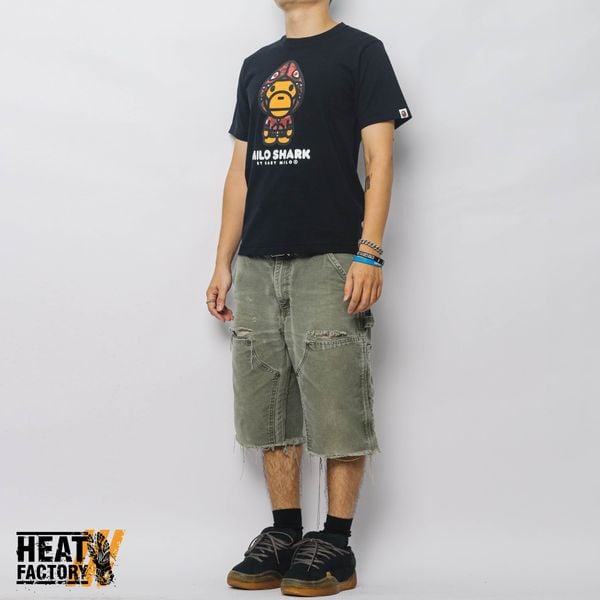  Bape Tee Color Camo Milo Shark FZH (Black x Red) 