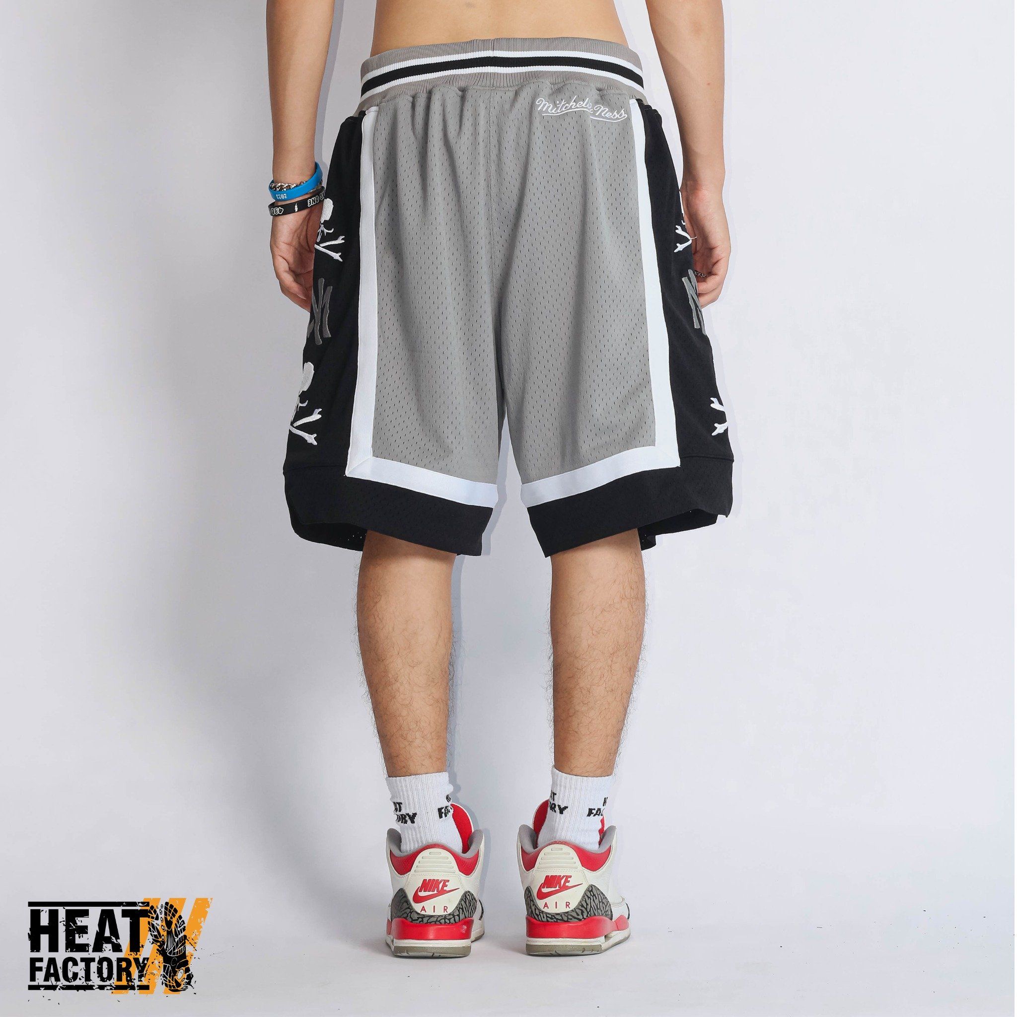  Mastermind World X M&N Shorts Mesh (Black/Grey) 