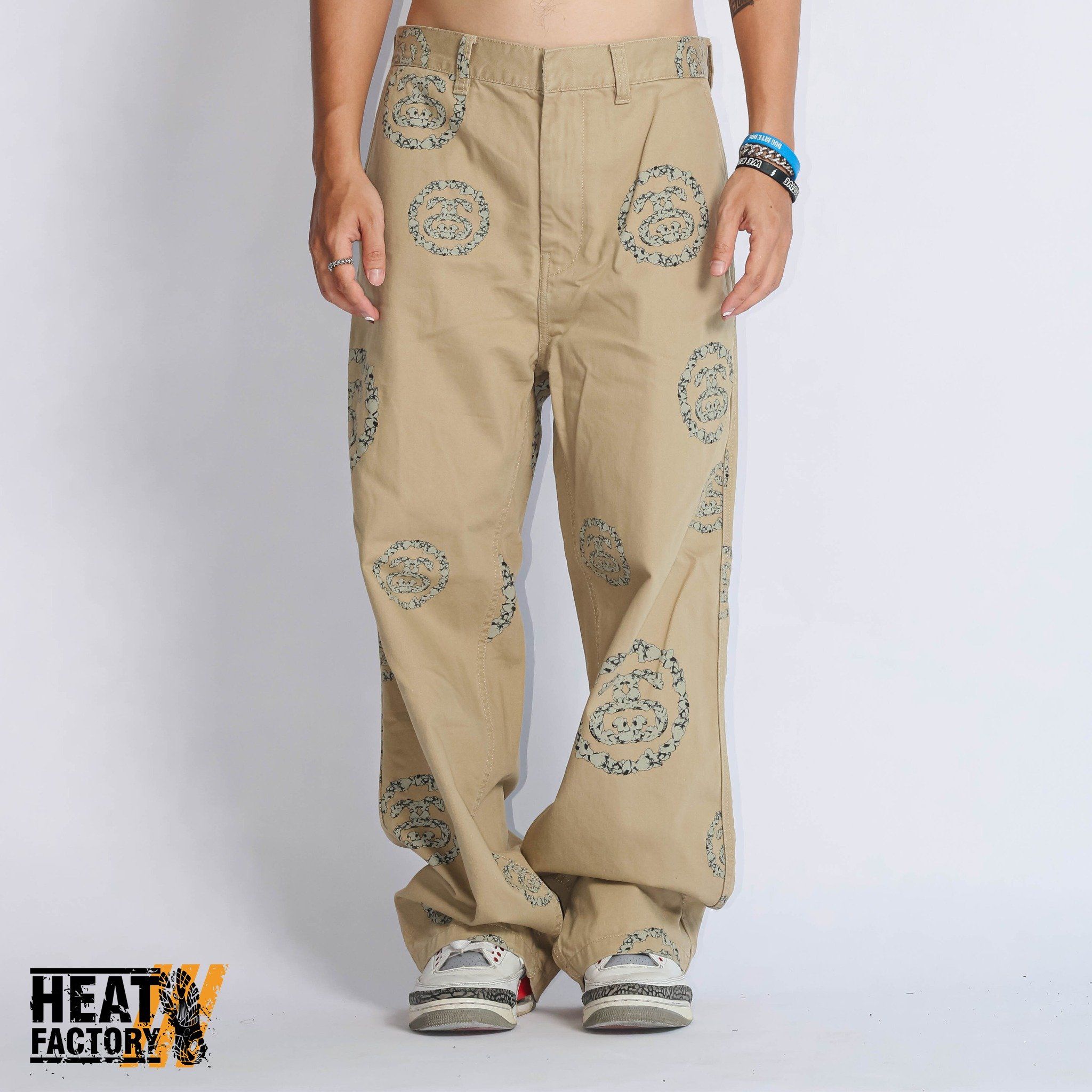 Denim Tears x Stussy Double S Wreath Chino Pant (Khaki