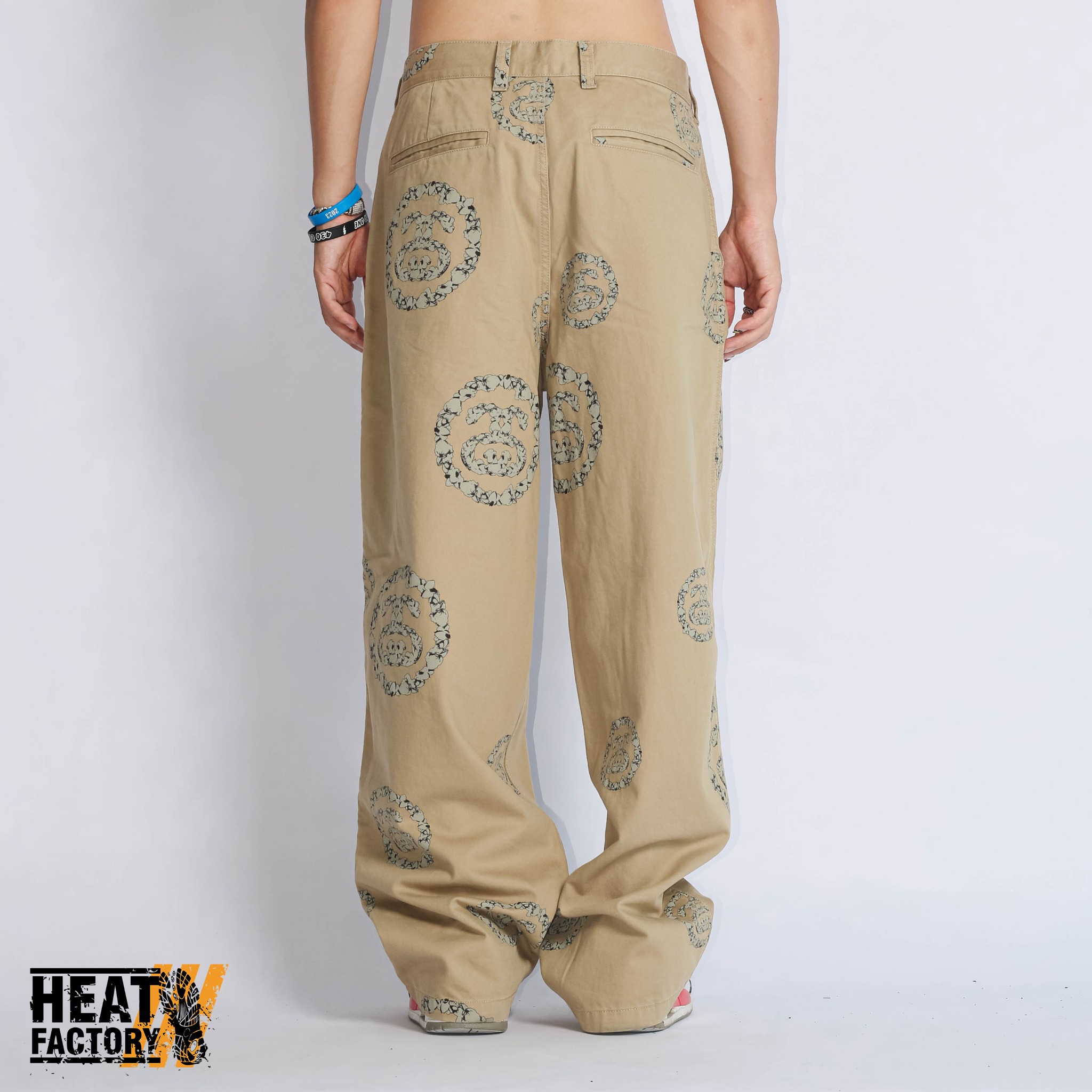 Denim Tears x Stussy Double S Wreath Chino Pant (Khaki