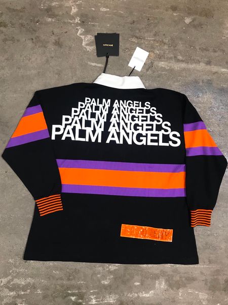  Palm Angels Polo Long Sleeve (Black) 