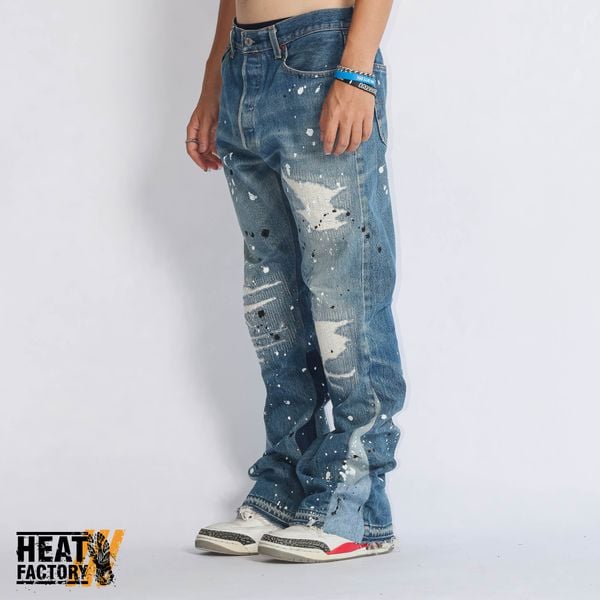  Dddchaosss x Heat Factory Flare Jeans 161 (Blue) 