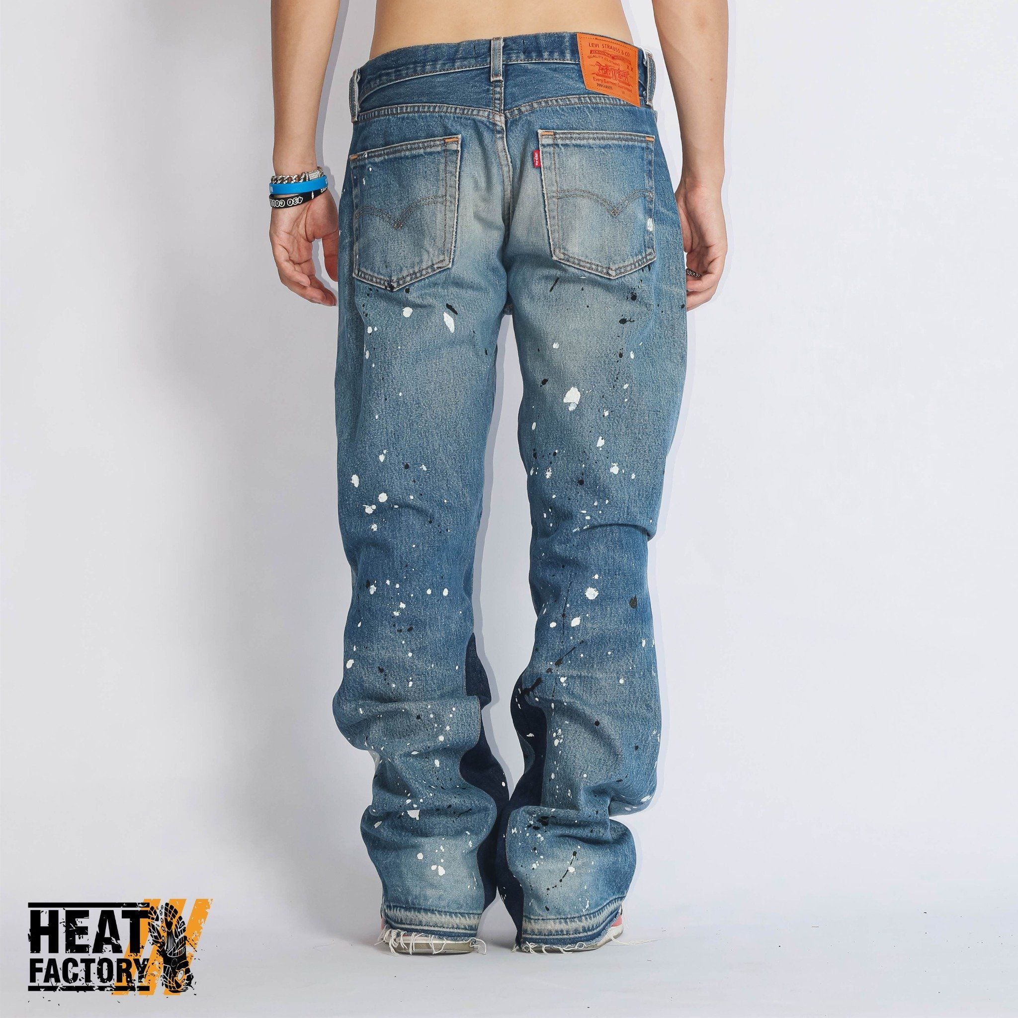  Dddchaosss x Heat Factory Flare Jeans 161 (Blue) 