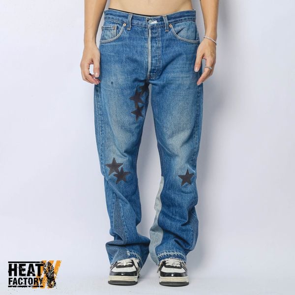  Dddchaosss x Heat Factory Star Jeans Flare 25 (Blue) 