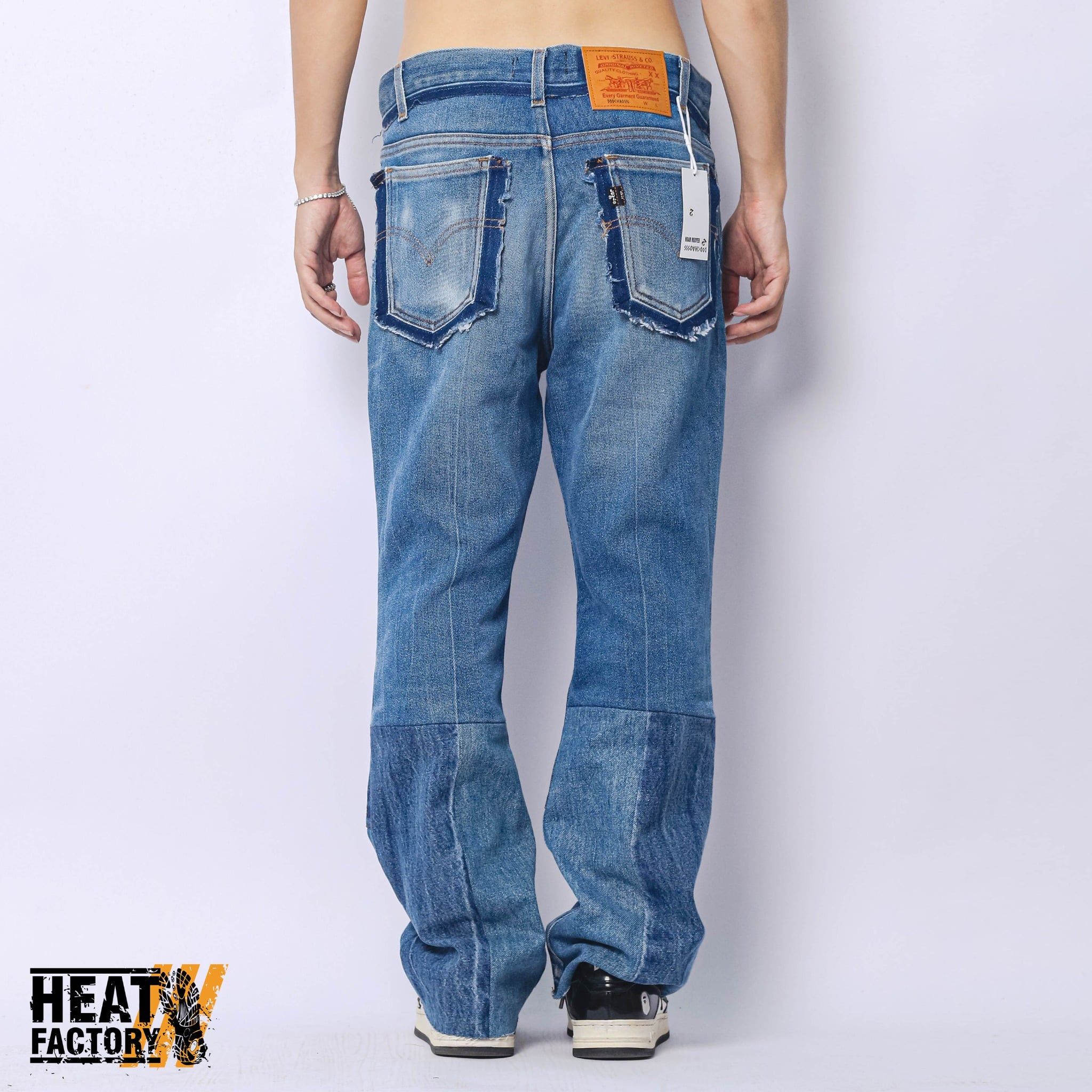  Dddchaosss x HeatFactory Flare Jeans (Blue) 198 