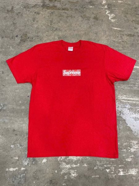  Supreme Bandana Box Logo Tee (Red) 