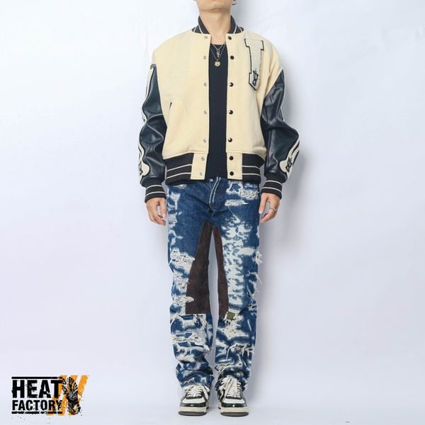  Kapital Wool I-Five Varsity (Cream/Black) (Used) 