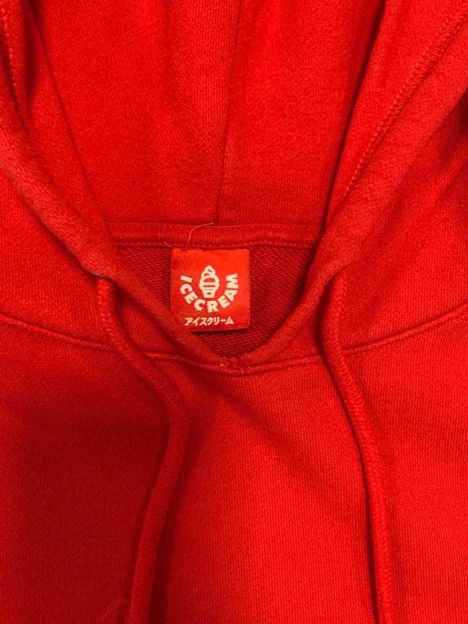  Hoodie Ice Cream Running Dog (Red) (Like New) 