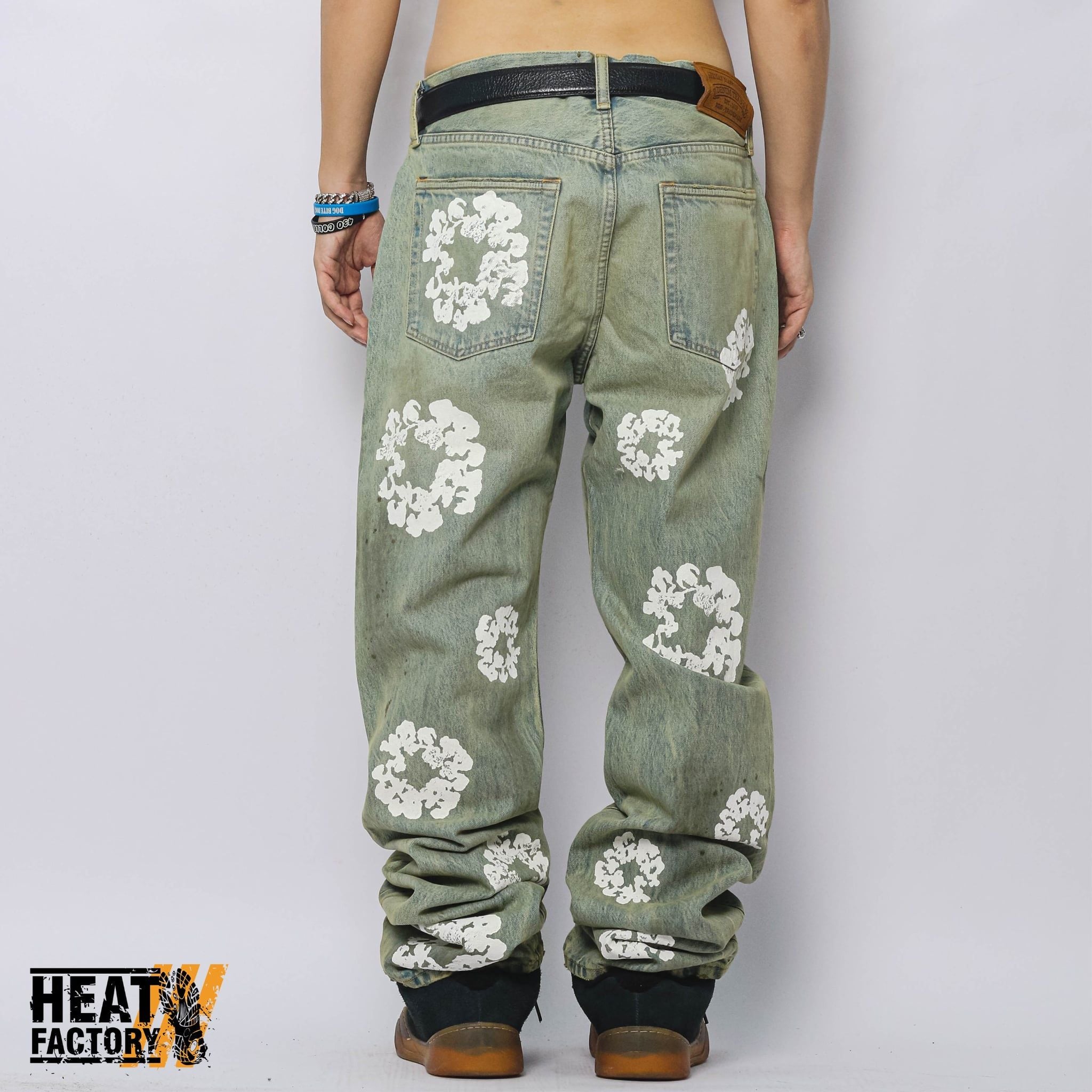  Demin Tears Straight Dirty Wash CW Denim Part (Blue) 