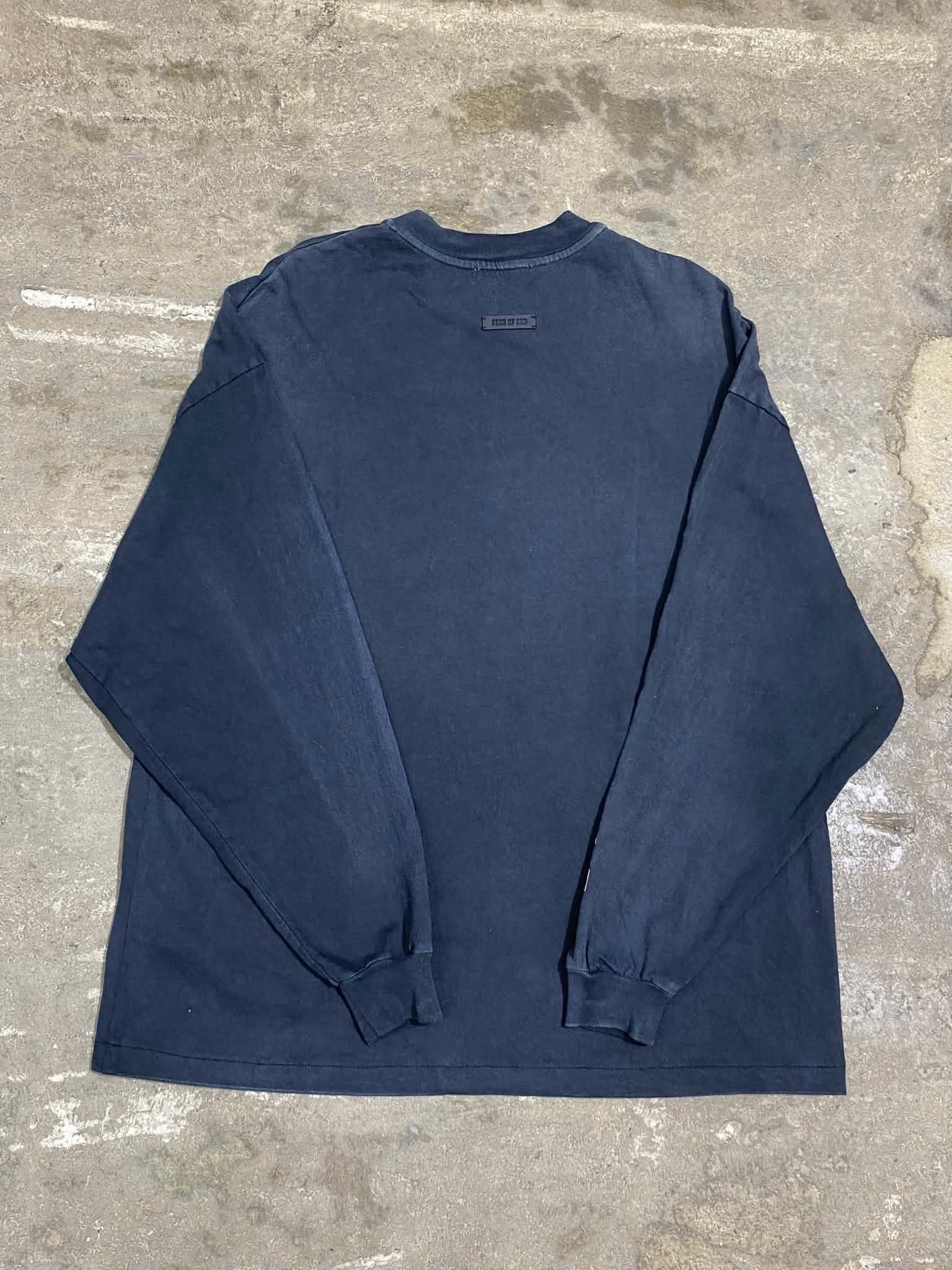  Fear Of God Long Sleeve Logo (Grey) (Used) 