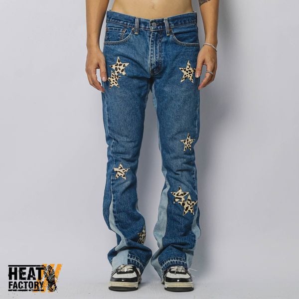  Dddchaosss x Heat Factory Star Jeans Flare 79 (Blue) 
