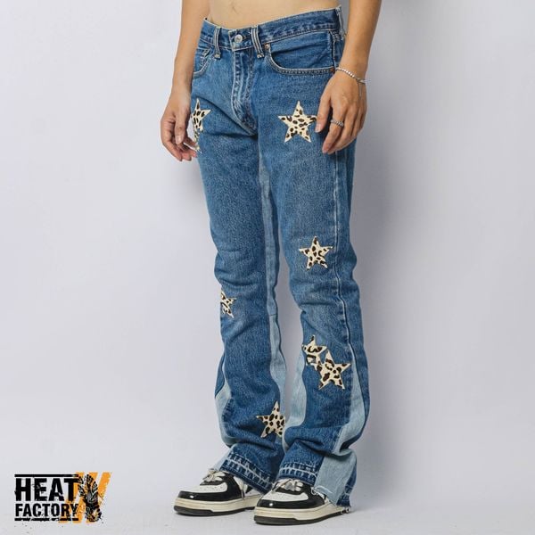  Dddchaosss x Heat Factory Star Jeans Flare 79 (Blue) 