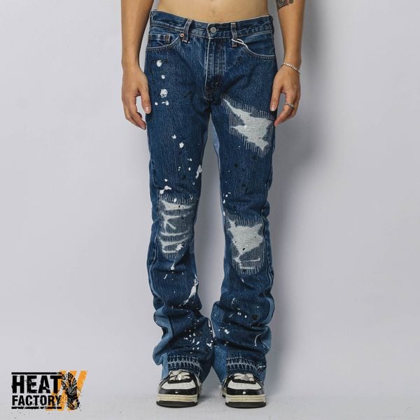  Dddchaosss x Heat Factory Flare Jeans 89 (Blue) 