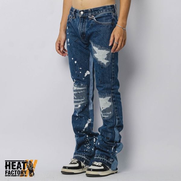  Dddchaosss x Heat Factory Flare Jeans 89 (Blue) 