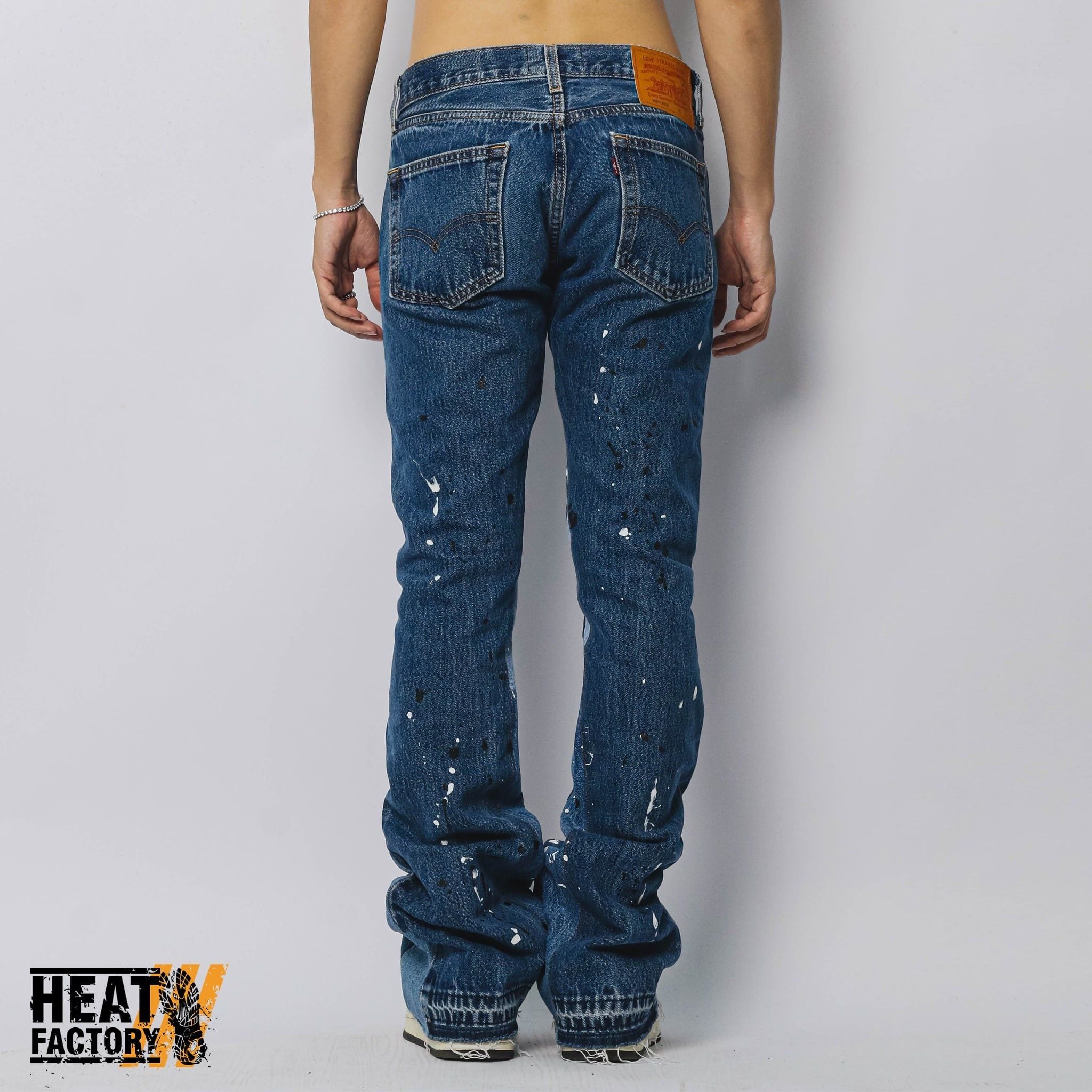  Dddchaosss x Heat Factory Flare Jeans 89 (Blue) 