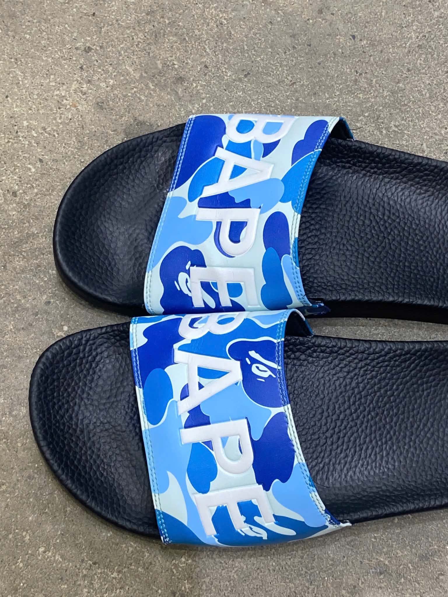  Bape ABC Camo Slide (Blue) (Used) 